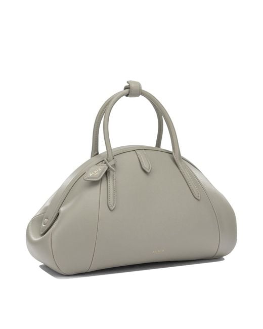 Alaïa Gray "Purse Top Handle" Medium Handbag
