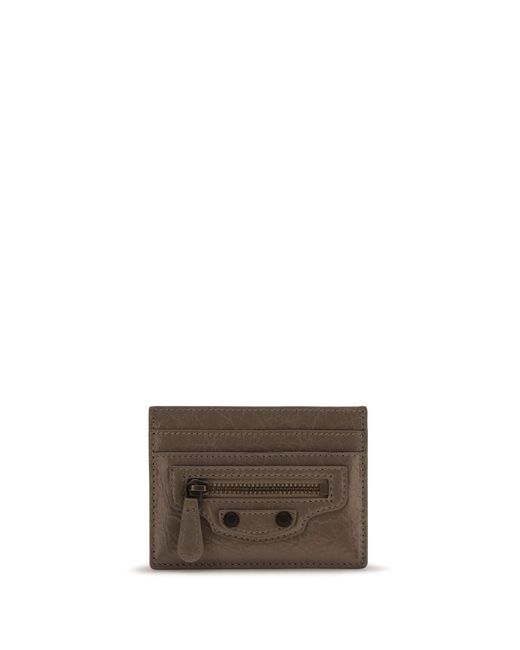 Balenciaga Brown Le City Card Holder