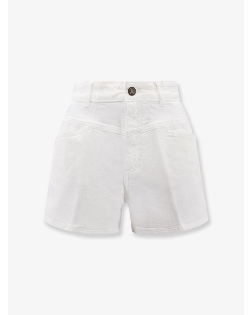Closed White Jocy-X Stretch Cotton Shorts