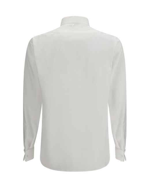 Tom Ford White Cotton Shirt With Regular Fit for men
