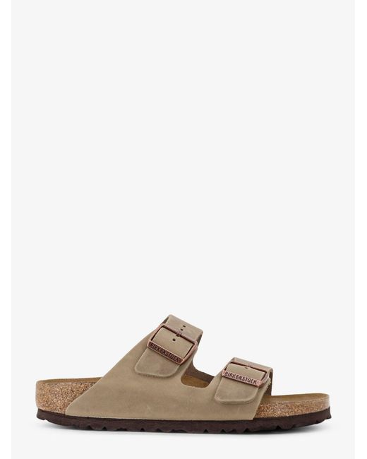 Birkenstock Natural Suede Arizona Sandals