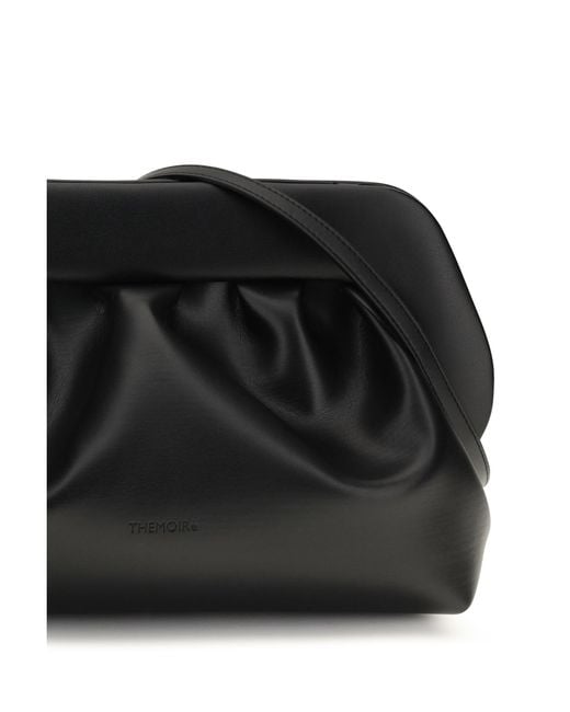 THEMOIRÈ Black Bios Vegan Fabric Clutch Jet