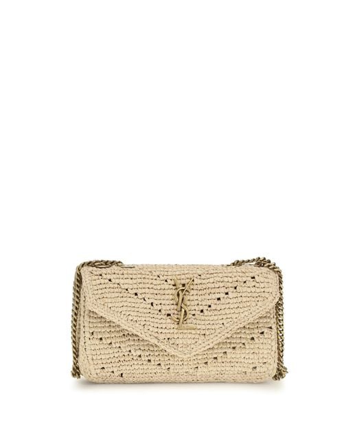 Saint Laurent Natural Loulou Mini Shoulder Bag