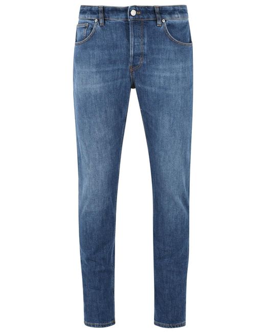 Pt05 Blue 'Reggae' Stretch Cotton Jeans for men