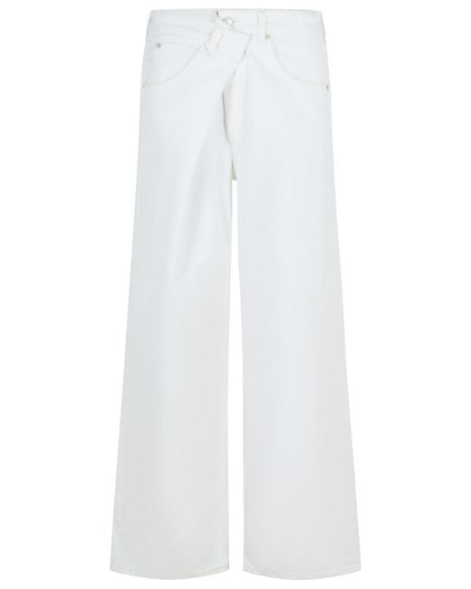 Agolde White Vana Cotton Jeans