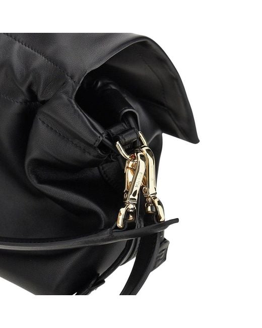Fendi Black Large Leather 'Baguette Soft' Bag