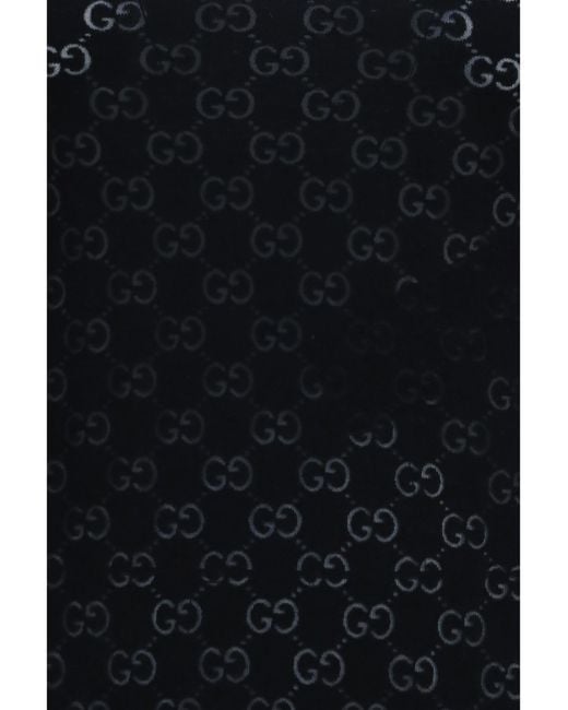 Gucci Blue Gg Dévoré Cotton T-Shirt
