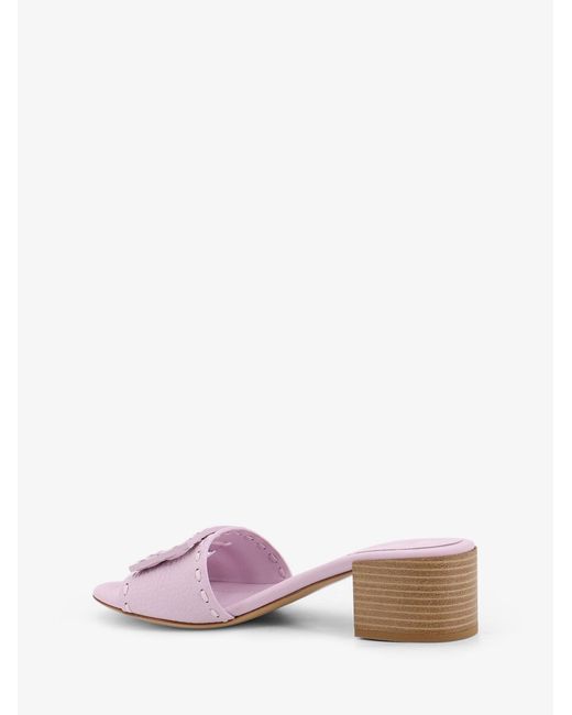 Fendi Pink Leather Baguette Sandals