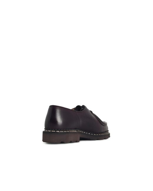 Paraboot Brown 'Michael' Smooth Coffee Lear Loafers for men