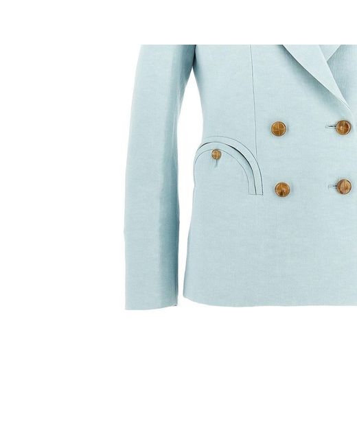BLAZE Blue 'Charmer' Silk And Linen R