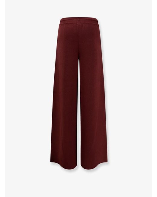 Loro Piana Purple Siena Silk And Cotton Trousers