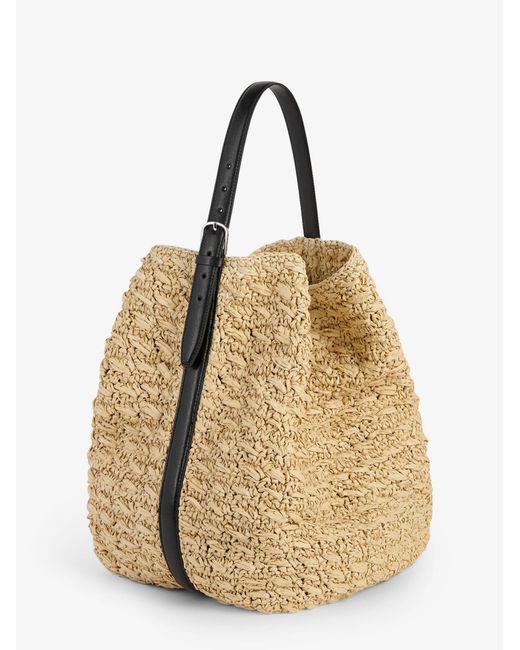 Totême Natural Raffia Shoulder Bag