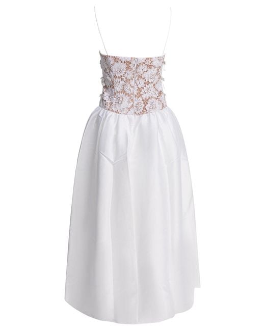 Self-Portrait Dresses White