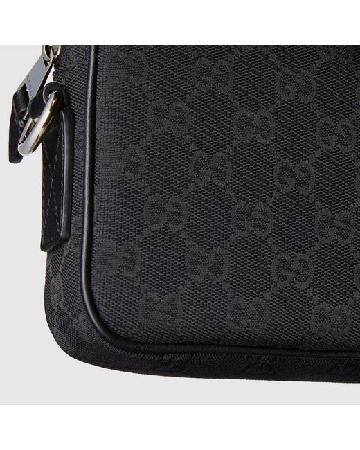 Gucci Black Gg Crossbody Bag for men