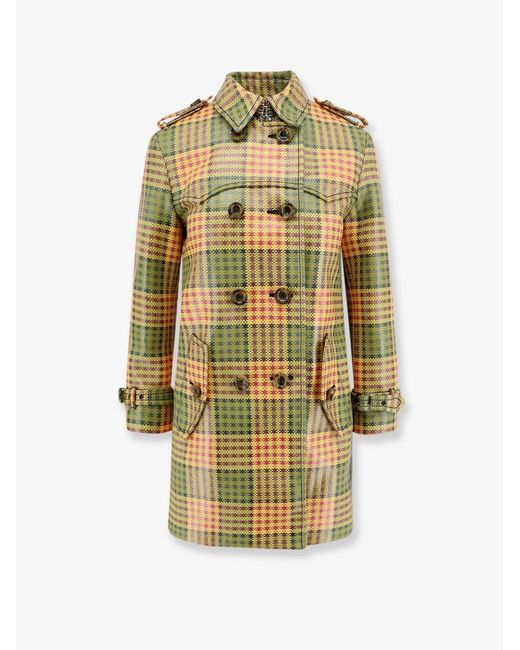 Burberry Metallic Summerside Madras Coat