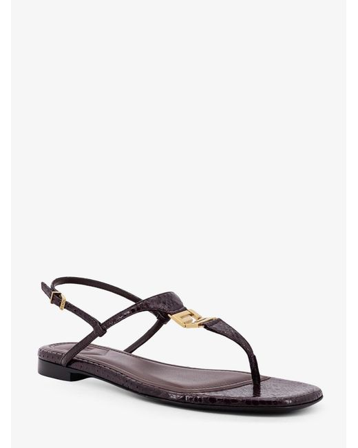 Fendi Natural Sandals Pelle