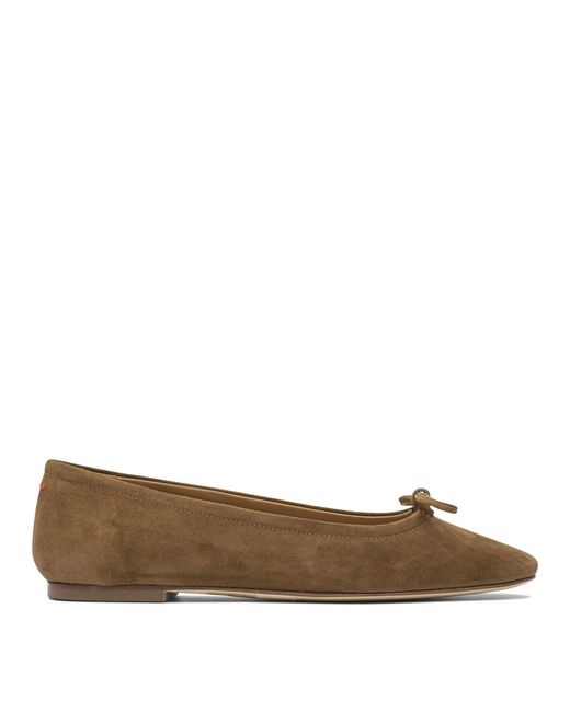 Aeyde Brown Delfina Ballerinas