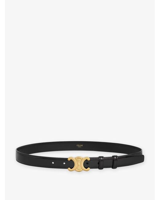 Céline White Leather Belt