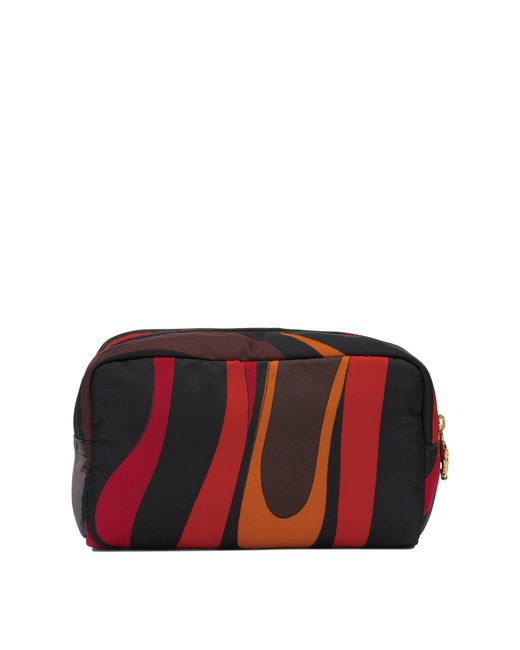 Emilio Pucci Red "Marmo" Beauty Case