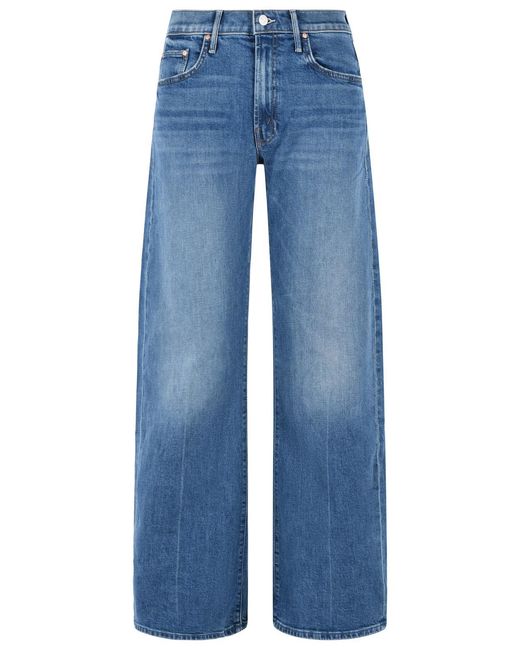 Mother Blue The Mid Rise Cotton Jeans