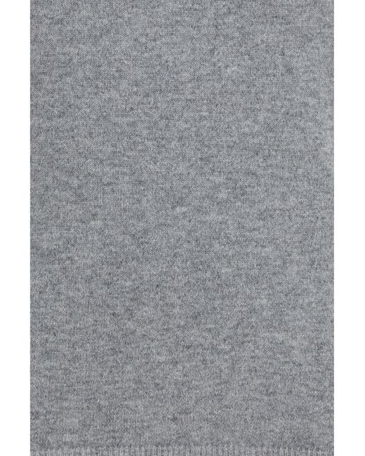 Allude Gray Cashmere Turtleneck Sweater