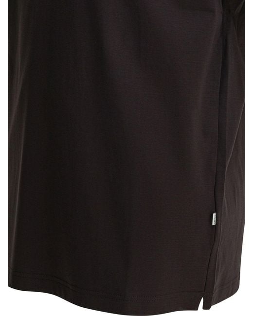 NN07 Black "Paul" Buttonless Polo Shirt for men