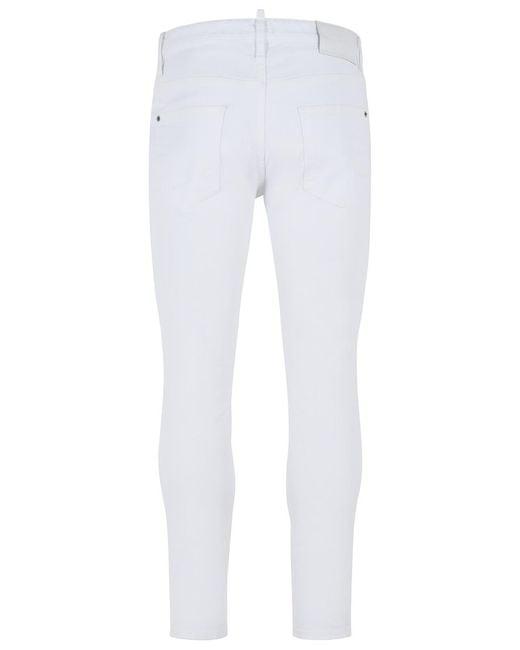 DSquared² White Cotton Jeans for men
