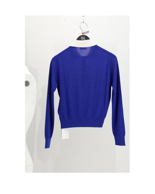 Céline Blue Polo Sweater