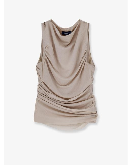 Soeur Gray Cotton Crêpe Top
