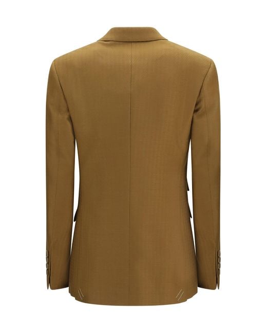 Burberry Green Wool And Mohair Blazer