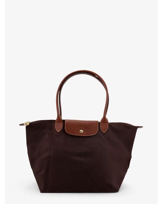 Longchamp Brown Le Pliage Nylon Shoulder Bag