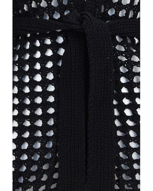 Max Mara Pure Black Knitted Cardigan Nero