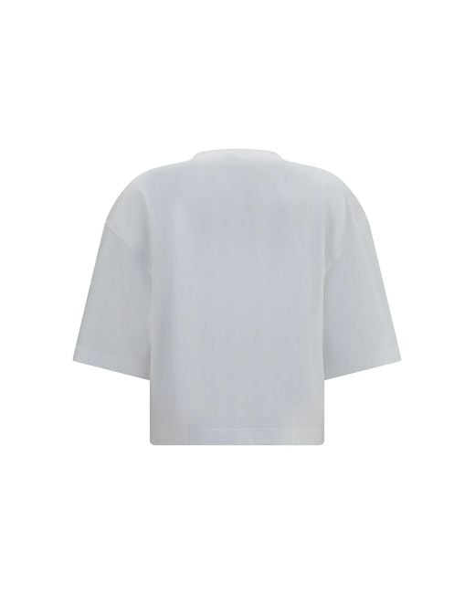 Brunello Cucinelli Gray Oversized Short-Sleeve T-Shirt