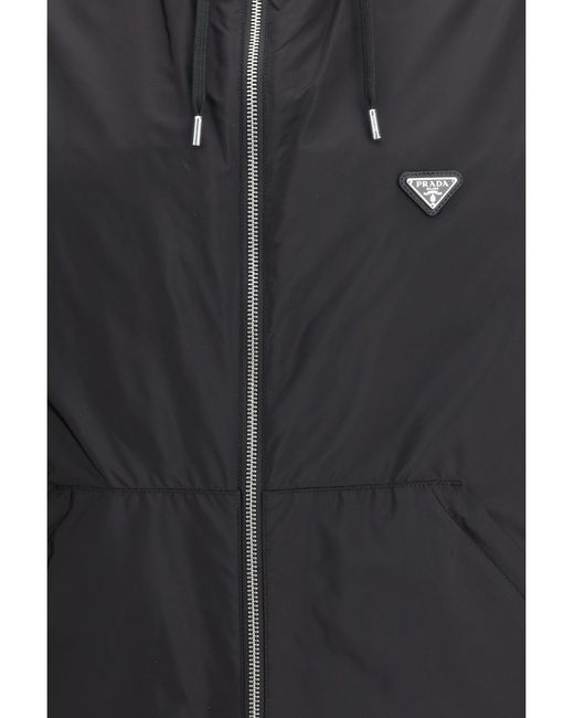 Prada Gray Re-Nylon Jacket for men