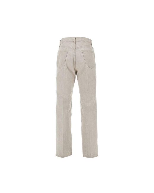 Auralee Gray Faded Hard Twist Denim Pants for men