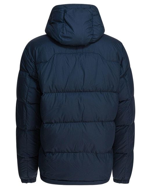 Polo Ralph Lauren Blue Gorham Down Jacket With Detachable Hood for men