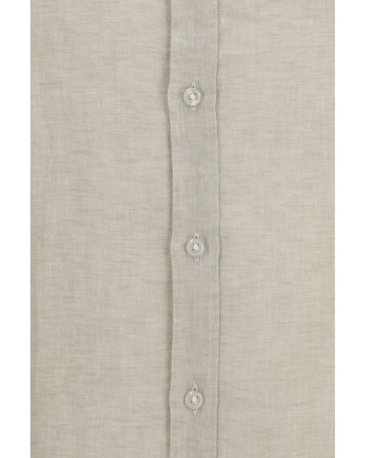 Boss White Linen Shirt Regular Fit for men