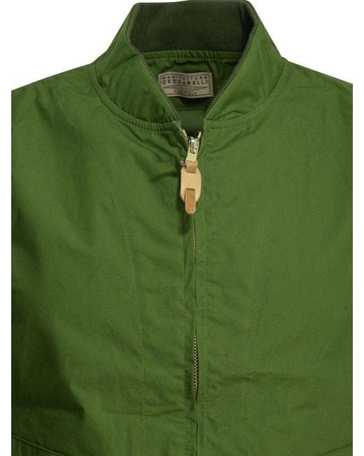 Manifattura Ceccarelli Green "New Travel Vest" Sleeveless Jacket