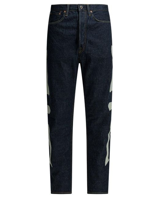 Kapital Blue Mexican Tuxedo 5P Okagilly Jeans for men
