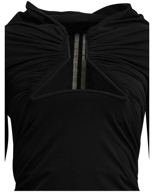 Rick Owens Black "Ls Prong" Casual Top