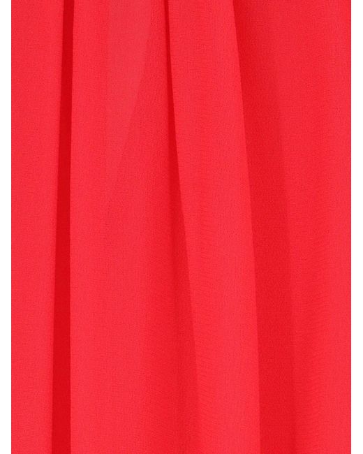Elisabetta Franchi Red Viscose Shirt With Body Detail