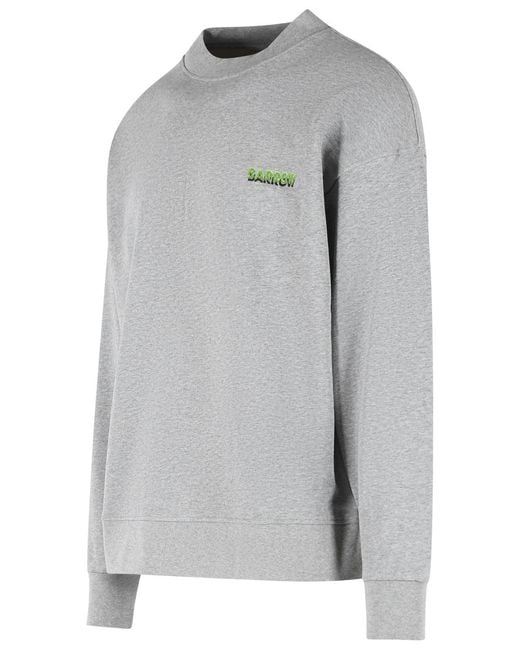 Barrow Gray Cotton Sweatshirt for men