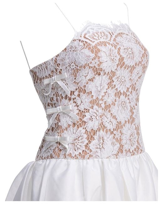 Self-Portrait Dresses White