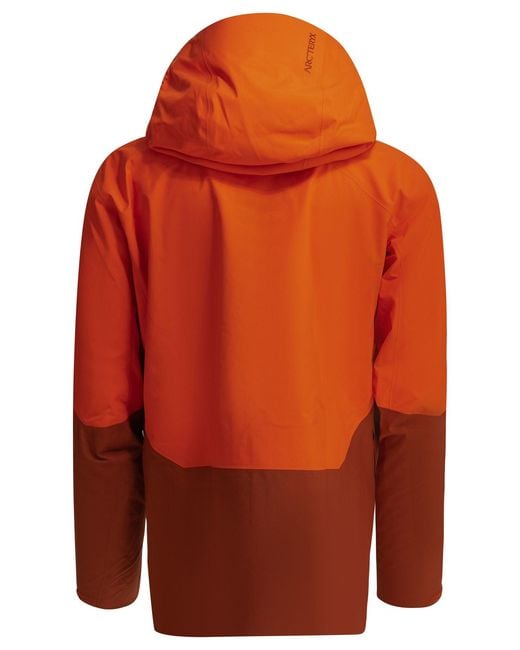Arc'teryx Orange "Rush" Technical Jacket for men