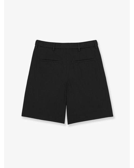 Saint Laurent Black Solid Shorts for men