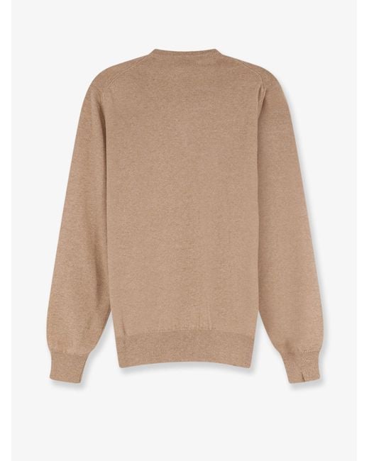 Brunello Cucinelli White Cashmere Sweater for men