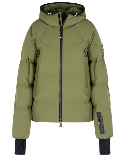 Men's Green 'Angren' Polyamide Blend Down Jacket