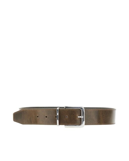 Frankie Shop Green 'Sarno' Leather Belt
