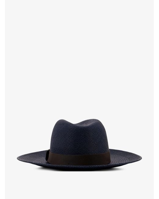 Brunello Cucinelli Blue Hats Rafia