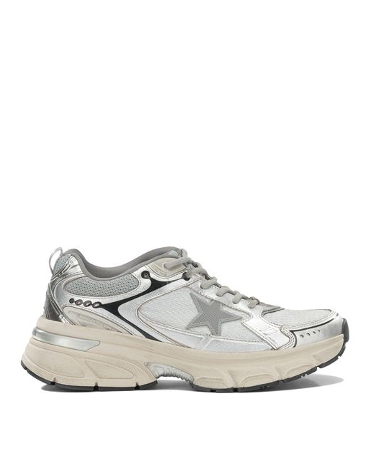Golden Goose Deluxe Brand White "Lightstar" Low Sneakers